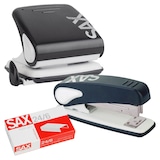 Artikelbild 1 für sax design Locher und Heftgeräte Set Century Line schwarz, Artikelnummer 154997