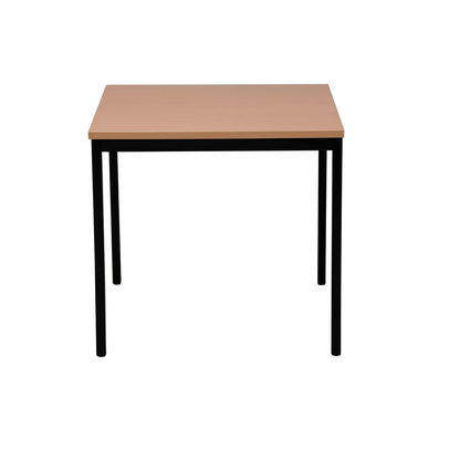 Artikelbild 2 für Gürkan Mehrzwecktisch buche quadratisch, Vierkantrohr schwarz, 70,0 x 70,0 x 75,0 cm, Artikelnummer 824742