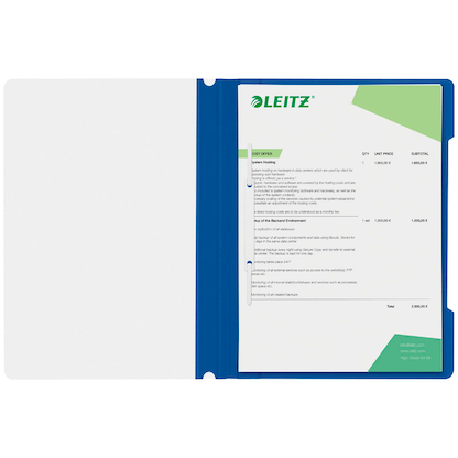 Artikelbild 8 für AKTION: LEITZ Schnellhefter 4191 Kunststoff blau DIN A4, 25 St., Artikelnummer 663939