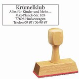 Artikelbild 1 für Textstempel, individualisierbar ohne Logo, 1 St., Artikelnummer 484212