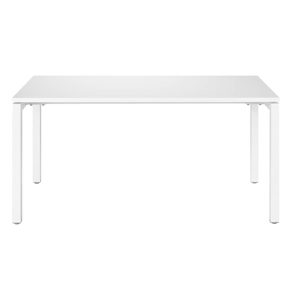 Artikelbild 2 für Gürkan Schreibtisch weiß rechteckig, 4-Fuß-Gestell weiß 160,0 x 80,0 cm, Artikelnummer 196651