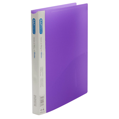 Artikelbild 5 für RAPESCO® Ringbücher 2-Ringe grün, blau, pink, violett, hellblau 2,6 cm DIN A4, 10 St., Artikelnummer 154961