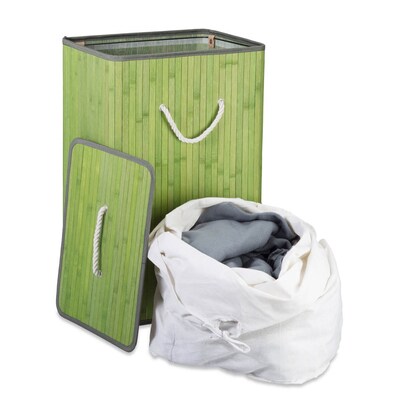 Artikelbild 2 für relaxdays Wäschekorb grün, 1 St., Artikelnummer 393262