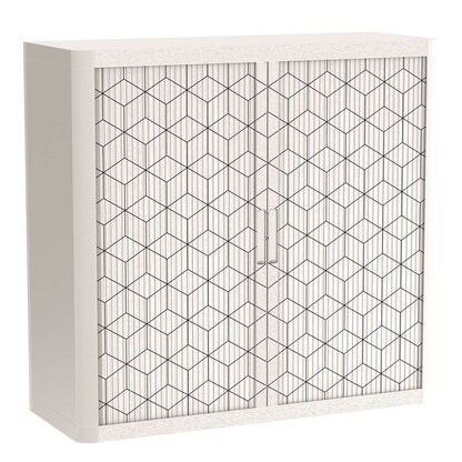 Artikelbild für PAPERFLOW easyOffice Black & White Rollladenschrank 60452 2 Fachböden 110,0 x 41,5 x 104,0 cm, Artikelnummer 209878