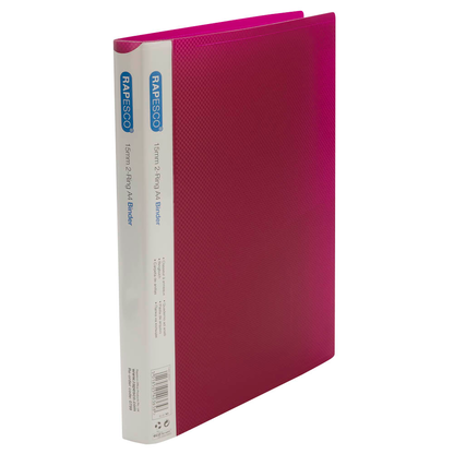 Artikelbild 6 für RAPESCO® Ringbücher 2-Ringe grün, blau, pink, violett, hellblau 2,6 cm DIN A4, 10 St., Artikelnummer 154961