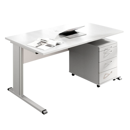 Artikelbild für HAMMERBACHER Inader Büromöbel-Set lichtgrau, Artikelnummer 173173