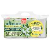 Artikelbild 1 für oecolife Toilettenpapier 3-lagig Recyclingpapier, 8 Rollen, Artikelnummer 810067