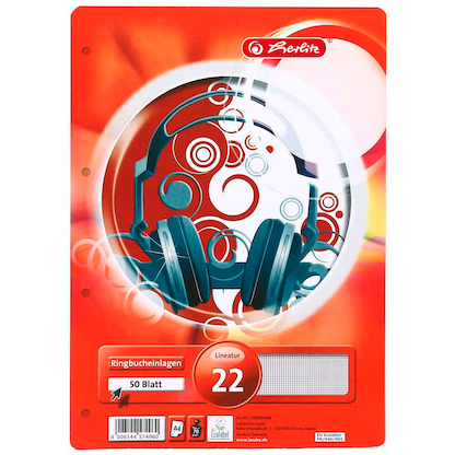 Artikelbild 2 für herlitz Ringbucheinlagen A4 kariert, 50 Blätter, Artikelnummer 793077