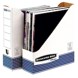 Artikelbild 1 für Bankers Box Archiv-Stehsammler Bankers Box weiß/blau, 10 St., Artikelnummer 600064