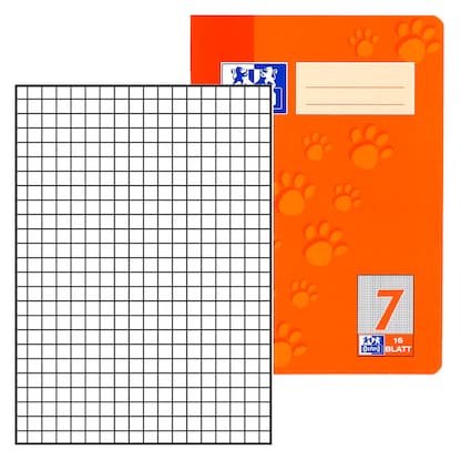 Artikelbild für OXFORD Schulheft 7 mm Lineatur 7 kariert DIN A5 ohne Rand, 16 Blatt, 1 St., Artikelnummer 280384