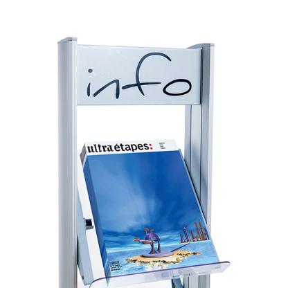 Artikelbild 4 für PAPERFLOW Prospektständer silber DIN A4 94,0 x 38,5 x 167,8 cm, 1 St., Artikelnummer 571669