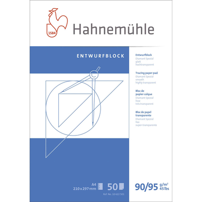 Artikelbild 2 für HAHNEMÜHLE Transparentpapier Entwurfblock 90 g/qm, 1 Block, Artikelnummer 884306