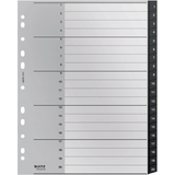 Artikelbild 1 für LEITZ Ordnerregister recycle 1211 DIN A4 Vollformat, Überbreite 1-20 schwarz 20-teilig, 1 Satz, Artikelnummer 304382