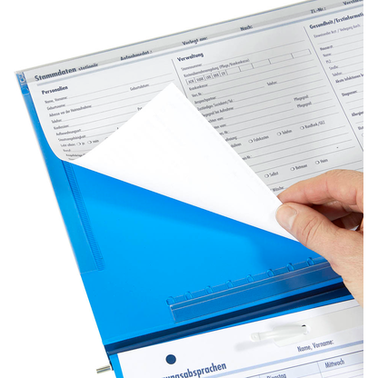 Artikelbild 2 für BOI Planettentasche Stan 1 Kunststoff blau DIN A4 1x kaufmännische Heftung, 1 St., Artikelnummer 666931