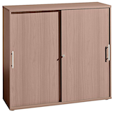 Artikelbild 1 für HAMMERBACHER Schiebetürenschrank, V1753S/N/N/RE nussbaum 2 Fachböden 120,0 x 40,0 x 110,0 cm, Artikelnummer 195032