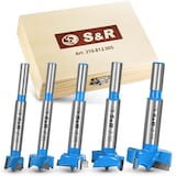 Artikelbild 1 für S&R Holzbohrer-Set, 5-tlg.: 15, 20, 25, 30, 35 mm, Artikelnummer 390407
