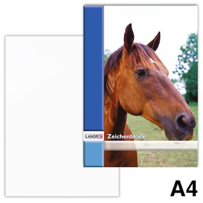 Artikelbild für LANDRÉ® Zeichenblock DIN A4 100 g/qm, 20 Blatt, 1 Block, Artikelnummer 486338