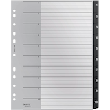 Artikelbild 1 für LEITZ Ordnerregister recycle 1208 DIN A4 Vollformat, Überbreite 1-10 schwarz 10-teilig, 1 Satz, Artikelnummer 304417