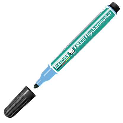 Artikelbild für STANGER FM335 Flipchart-Marker schwarz 1,0 - 3,0 mm, 1 St., Artikelnummer 436566