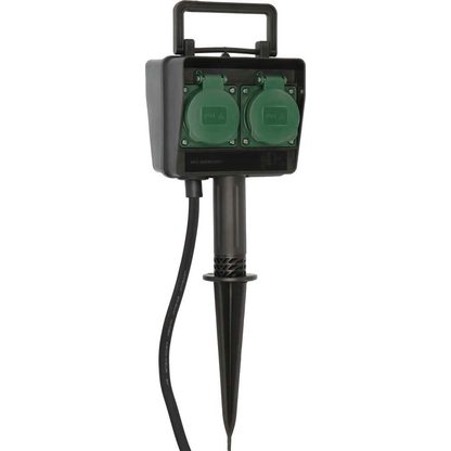 Artikelbild für brennenstuhl 4-fach Gartensteckdose 1,4 m schwarz, Artikelnummer 734149