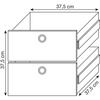 Artikelbild 2 für viasit System4 Schubladen rubinrot 37,5 x 37,5 x 37,5 cm, Artikelnummer 501664