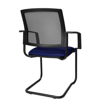 Artikelbild 3 für Topstar Besucherstühle BtoB 20 BB400A G260 blau, schwarz Stoff, 2 St., Artikelnummer 635197