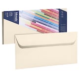 Artikelbild 1 für artoz Briefumschläge Mosaic DIN lang ohne Fenster elfenbein haftklebend 20 St., Artikelnummer 959383