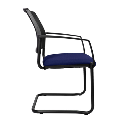 Artikelbild 4 für Topstar Besucherstühle BtoB 20 BB400A G260 blau, schwarz Stoff, 2 St., Artikelnummer 635197