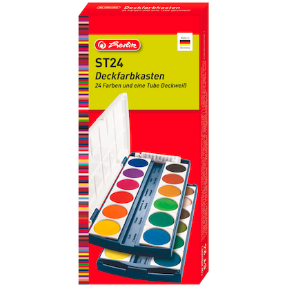 Artikelbild 2 für herlitz ST24 Wasserfarbkasten 24 Farben, Artikelnummer 917029