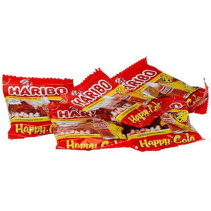 Artikelbild 3 für HARIBO Happy Cola Minibeutel Fruchtgummi 100 St./980,0 g, Artikelnummer 226340