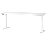 Artikelbild 1 für GERMANIA Mailand höhenverstellbarer Schreibtisch weiß rechteckig, T-Fuß-Gestell weiß 180,0 x 80,0 cm, Artikelnummer 136289