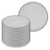 Artikelbild 1 für ID Fine Teller Modest Black Stolt grau Ø 16,5 cm, 12 St., Artikelnummer 633759