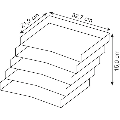 Artikelbild 2 für HAMMERBACHER Schrägablage grau 1 Set, Artikelnummer 395280