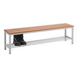 Artikelbild 1 für SZ Metall Garderobenbank mit Schuhrost 55153-1 buche Holz 150,0 cm, Artikelnummer 508838