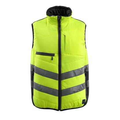 Artikelbild für MASCOT® unisex Warnweste Grimsby gelb, schwarz Größe M, Artikelnummer 758831