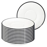 Artikelbild 1 für ID Fine Untertassen Modest Black Lona weiß Ø 15,0 cm, 12 St., Artikelnummer 633788