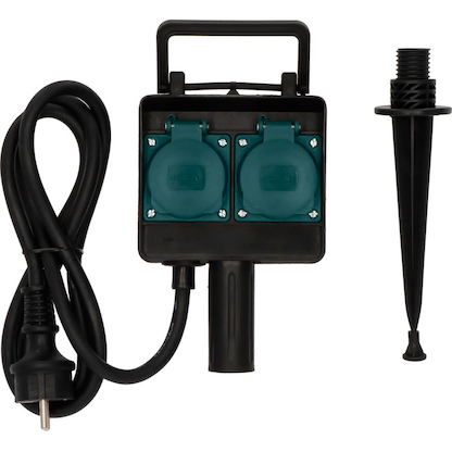 Artikelbild 4 für brennenstuhl 2-fach Gartensteckdose 1,4 m schwarz, Artikelnummer 330668