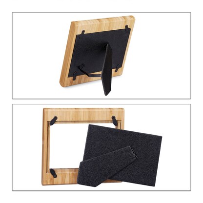 Artikelbild 2 für relaxdays Bilderrahmen braun 16,5 x 15,5 cm, 1 St., Artikelnummer 519872