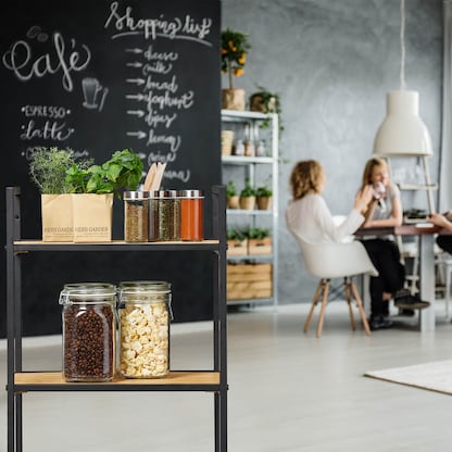 Artikelbild 9 für relaxdays Beistellregal braun, schwarz 39,0 x 32,5 x 95,0 cm, 1 St., Artikelnummer 521041