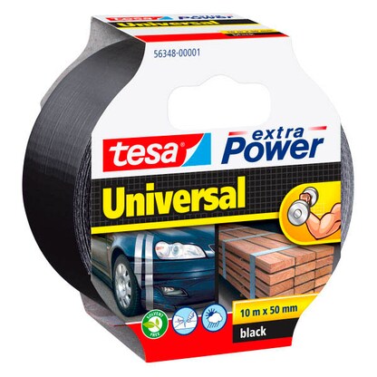 Artikelbild für tesa extra Power® Universal Gewebeband schwarz 50,0 mm x 10,0 m 1 Rolle, Artikelnummer 824268
