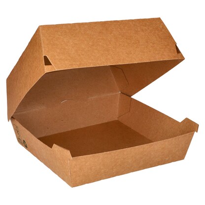 Artikelbild 2 für PAPSTAR Burger-Boxen braun 17,0 x 17,0 cm, 25 St., Artikelnummer 466031
