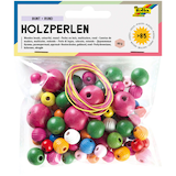 Artikelbild 1 für folia Bastelset Holzperlen bunt mehrfarbig, Artikelnummer 478954