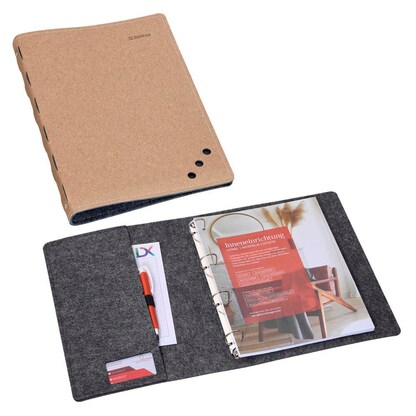 Artikelbild für DONAU Ringbuch 4-Ringe hellbraun 3,0 cm DIN A4, 1 St., Artikelnummer 694097