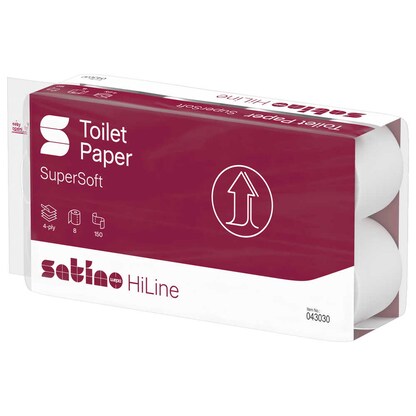 Artikelbild 2 für Satino Toilettenpapier HiLine SuperSoft 4-lagig, 72 Rollen, Artikelnummer 804256