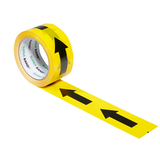 Artikelbild 1 für SUPRA Warnklebeband Pfeil Pfeile (lang) gelb/schwarz 50,0 mm x 66,0 m 1 Rolle, Artikelnummer 195333