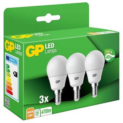 Artikelbild für GP LED-Lampen Deco Mini Globe E14 4,9 W matt, 3 St., Artikelnummer 515066