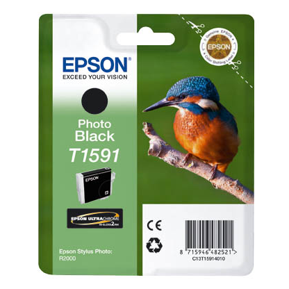 Artikelbild für EPSON T1591 (Eisvogel) Foto schwarz Druckerpatrone, Artikelnummer 839233
