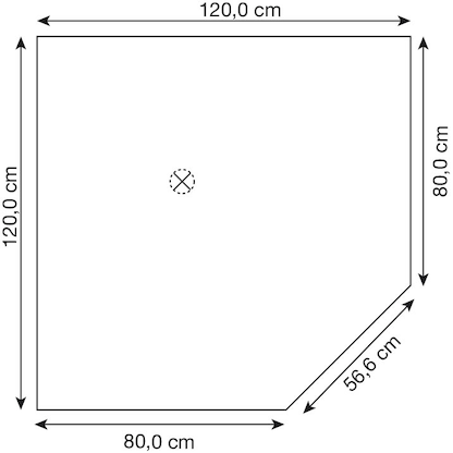 Artikelbild 2 für HAMMERBACHER Verbindungsplatte höhenverstellbar Inader lichtgrau, Trapezform 120,0 x 80,0 x 65,5 - 82,5 cm, Artikelnummer 849195