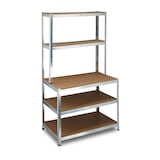 Artikelbild 1 für relaxdays Schwerlastregal 10020719_0 grau 100,0 x 60,0 x 180,0 cm, Artikelnummer 451577