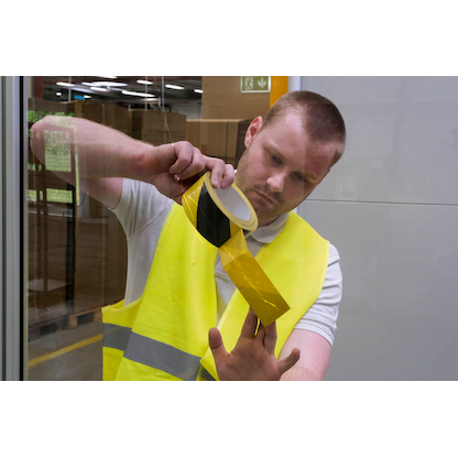 Artikelbild 3 für DURABLE Bodenmarkierungsband Duraline Basic gelb, schwarz 50,0 mm x 33,0 m, Artikelnummer 162717